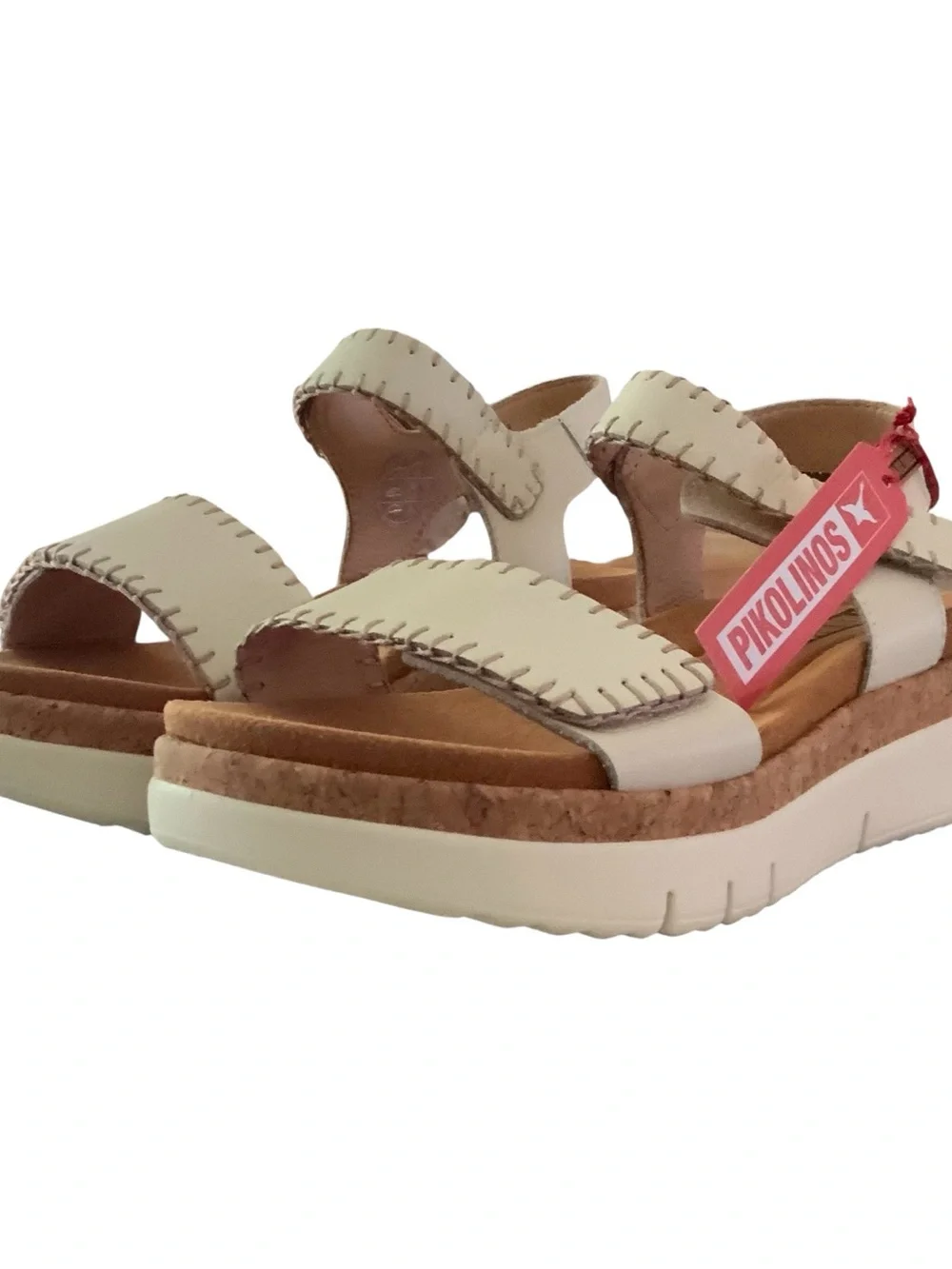 PIKOLINOS PALMA WEDGE SANDAL W4N-0750 NEW WITH TAGS SIZE 37 OFF WHITE
